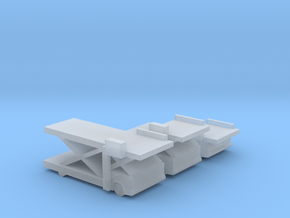 Airport Cargo Lifts in Clear Ultra Fine Detail Plastic