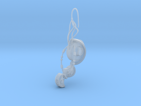 GLaDOS Earring in Clear Ultra Fine Detail Plastic