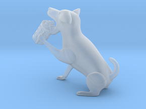 Drinking dog in Clear Ultra Fine Detail Plastic