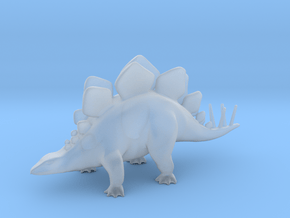 Stegosaurus in Clear Ultra Fine Detail Plastic