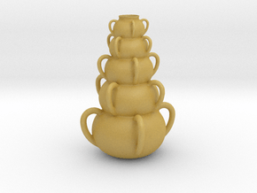 Vase 1124tt in Tan Fine Detail Plastic
