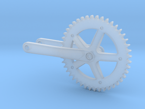 1/18 Miche bicycle crankset in Clear Ultra Fine Detail Plastic