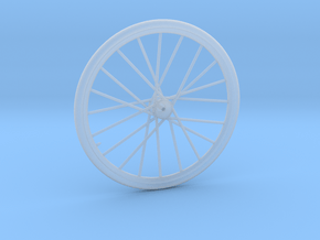 1/18 bicycle wheel in Clear Ultra Fine Detail Plastic