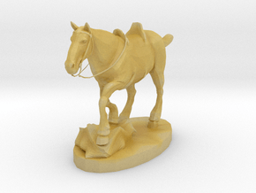 Risk Horse Paperweight in Tan Fine Detail Plastic