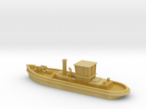 1:350 Canal steam tug in Tan Fine Detail Plastic