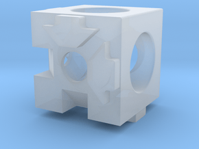 MakerBeam (10x10mm) 3 Corner Cube in Clear Ultra Fine Detail Plastic
