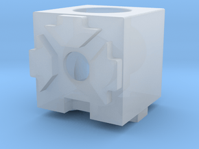 MakerBeam (10x10mm) 2 Corner Cube in Clear Ultra Fine Detail Plastic