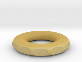 rodin coil donut circle DIY 8 cm 80mm 3.14 inch in Tan Fine Detail Plastic