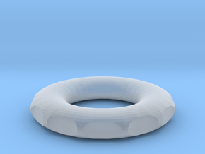 rodin coil donut circle DIY 8 cm 80mm 3.14 inch in Clear Ultra Fine Detail Plastic