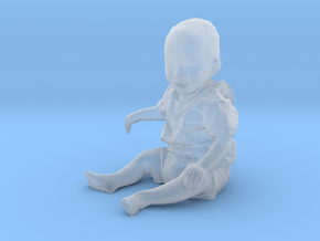 Scanned 7 month old Baby boy_110mm High in Clear Ultra Fine Detail Plastic