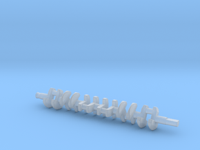 ScaledEngines_2JZ-crankshaft in Clear Ultra Fine Detail Plastic