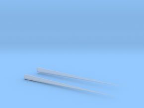 Chopsticks in Clear Ultra Fine Detail Plastic