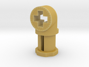 Toggle Joint with Cross in Tan Fine Detail Plastic