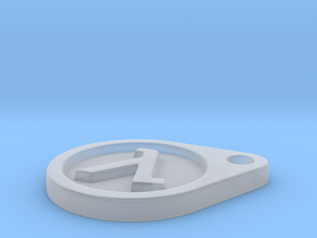Half Life Logo Keychain in Clear Ultra Fine Detail Plastic