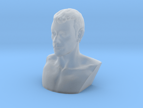 Head Miniature in Clear Ultra Fine Detail Plastic