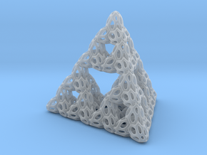 Serpinksy tetraedron 2 in Clear Ultra Fine Detail Plastic