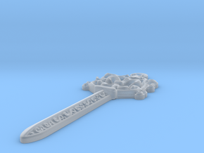 Sword Pendant (knife) in Tan Fine Detail Plastic