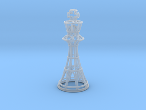 Hollow Chess Set - King in Clear Ultra Fine Detail Plastic