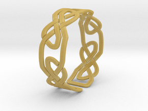 Celtic Knot Bracelet in Tan Fine Detail Plastic