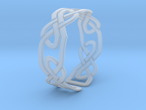 Celtic Knot Bracelet in Clear Ultra Fine Detail Plastic