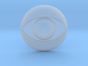 Eye Logo in Clear Ultra Fine Detail Plastic