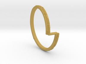 Vod Ring in Tan Fine Detail Plastic