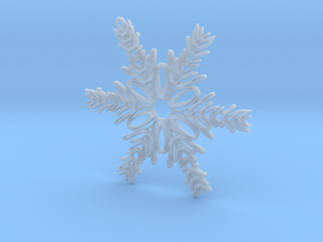 Olivia snowflake ornament in Clear Ultra Fine Detail Plastic