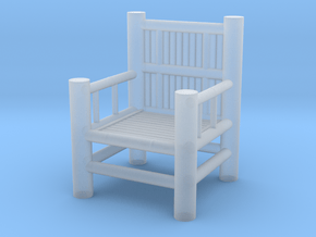 Bamboo Chair 1 in Clear Ultra Fine Detail Plastic