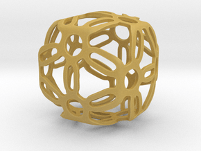Symmetric Cuboid Structure 1 in Tan Fine Detail Plastic