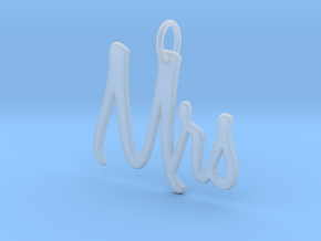 Mrs Pendant in Clear Ultra Fine Detail Plastic