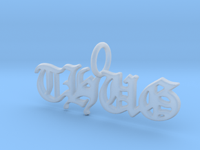 THUG Pendant in Clear Ultra Fine Detail Plastic