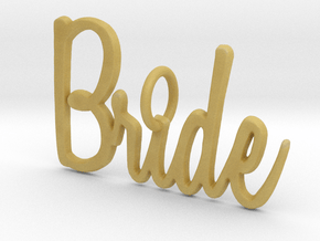 Bride Pendant in Tan Fine Detail Plastic