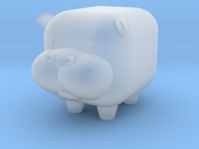 MINI-MALS! - Hippo-Moe in Clear Ultra Fine Detail Plastic