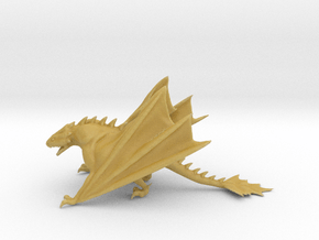 Dragon Model in Tan Fine Detail Plastic