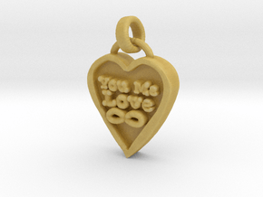 You Me Love Forever in Tan Fine Detail Plastic