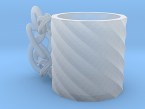 Deformed mug in Clear Ultra Fine Detail Plastic