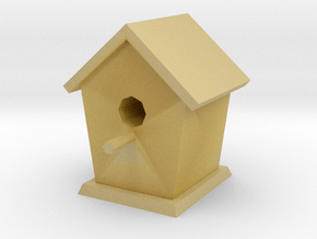 Bird house in Tan Fine Detail Plastic