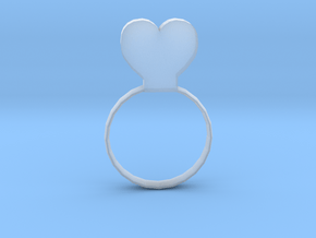  Love ring in Clear Ultra Fine Detail Plastic