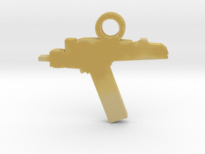 Phaser Silhouette Charm in Tan Fine Detail Plastic
