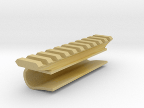 Side-Mounted Picatinny Rail For Skateboards in Tan Fine Detail Plastic
