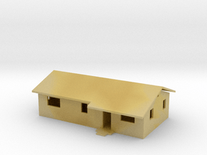 Rambler House with Roof in HO Scale in Tan Fine Detail Plastic