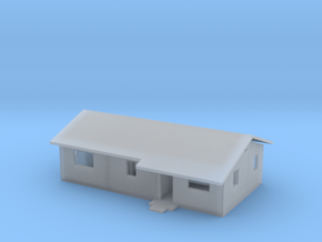 Rambler House with Roof in HO Scale in Clear Ultra Fine Detail Plastic