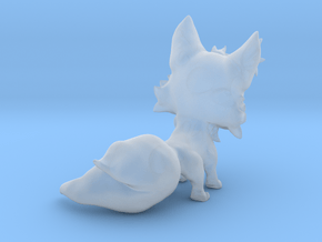 Chibi Fox in Clear Ultra Fine Detail Plastic