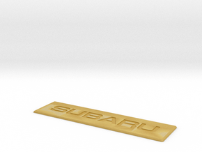 Subaru Floor Mat Badge for WeatherTech Liners in Tan Fine Detail Plastic