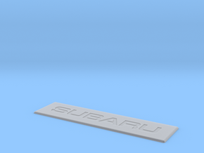 Subaru Floor Mat Badge for WeatherTech Liners in Clear Ultra Fine Detail Plastic