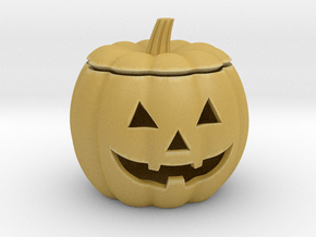 Halloween Pumpkin LED candle holder in Tan Fine Detail Plastic