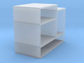 bookcase in Clear Ultra Fine Detail Plastic
