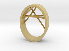 Agguvo Ring in Tan Fine Detail Plastic