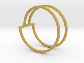 Cal Ring in Tan Fine Detail Plastic