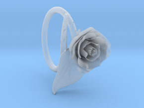 Rose Ring in Clear Ultra Fine Detail Plastic